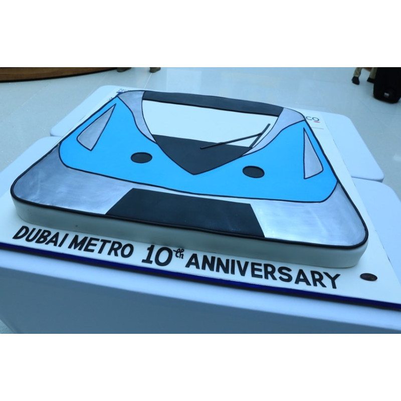 Dubai Metro Cake Corporate Cakes Company Event by Sugaholic